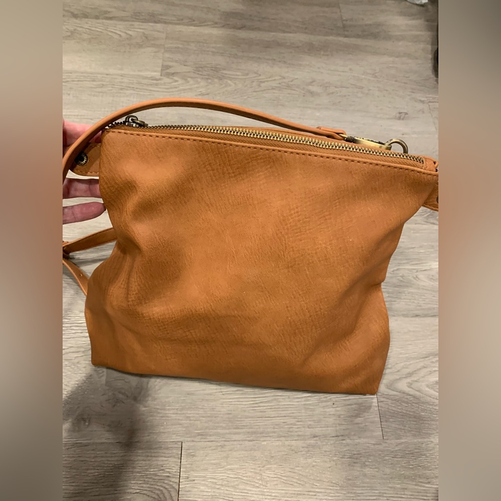 Antik Kraft Brown Vegan Shoulder Bag